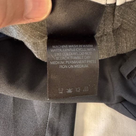 HAGGAR Cool 18 Men's Dress Pants Gray Size Tag: 36x30 Gripper‎ Waistband Slacks - Picture 6 of 14